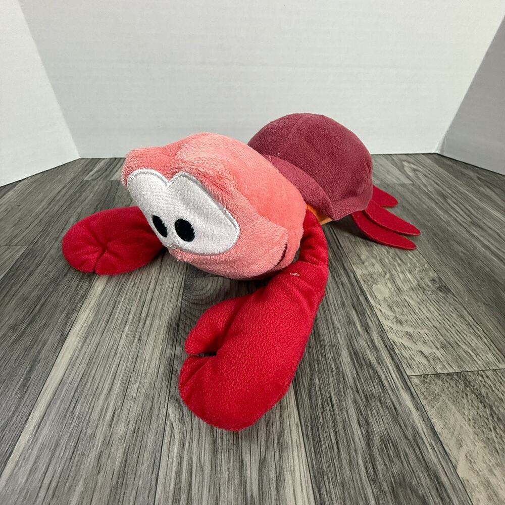 Disney Princess Sebastian Plush Little Mermaid Crab Lobster Just Play 12” Toy